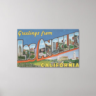 Los Angeles, CaliforniaLarge Letter Scenes 2 Canvas Print