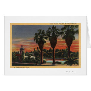 Los Angeles, CaliforniaSunset in Echo Park