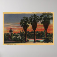 Los Angeles, CaliforniaSunset in Echo Park