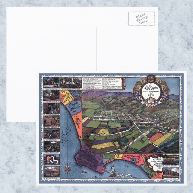 Los Angeles, Californie, carte de la ville aérienn (Créateur téléchargé)