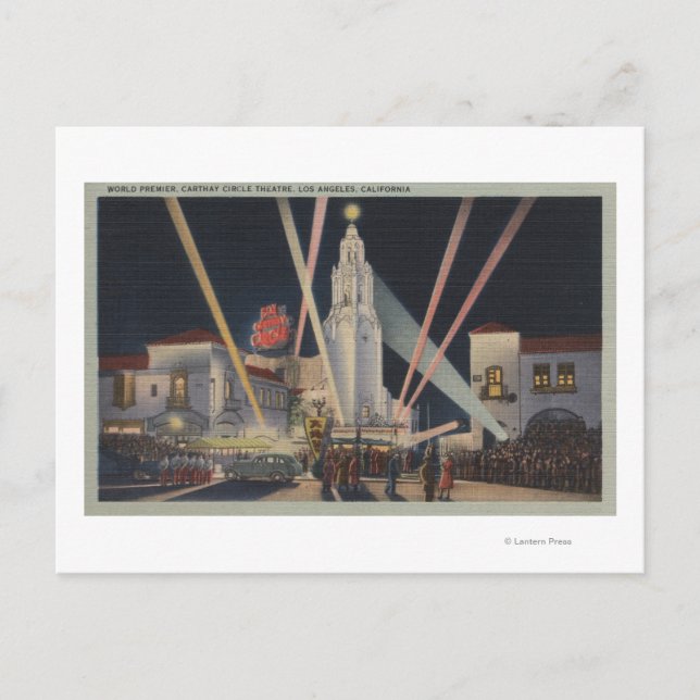 Los Angeles, CAPremier, Carthay Circle Theatre Postcard (Front)