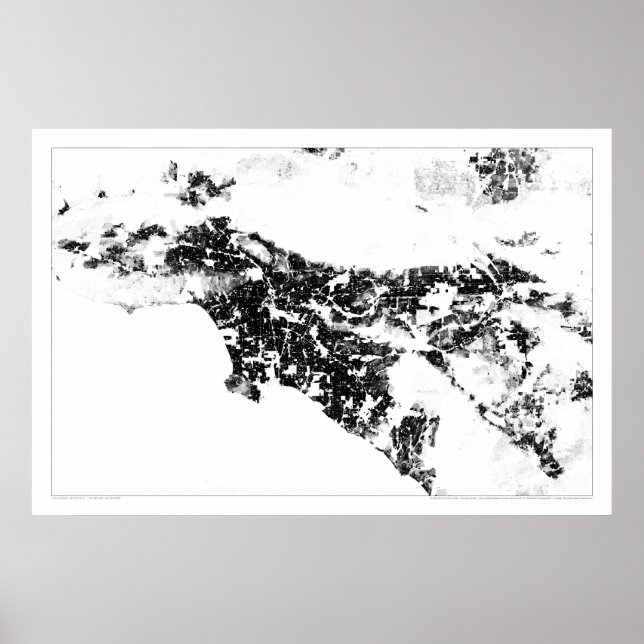Los Angeles Census Dotmap Poster (Front)