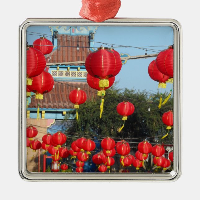 Los Angeles Chinatown Metal Ornament (Front)