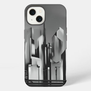Los angeles city at night oil paint metal Wall Art iPhone 13 Case