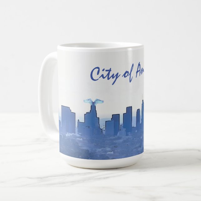 Los Angeles City Scape City Angels Cup Mug (Devant gauche)