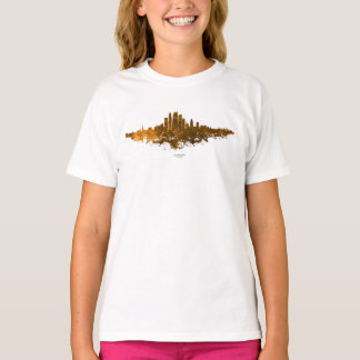 Los Angeles City Skyline - Orange  T-Shirt