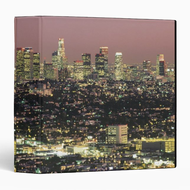 Los Angeles Cityscape at Night Binder (Front/Spine)