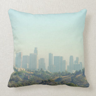 Los Angeles Cityscape Throw Pillow
