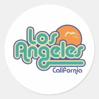 Los Angeles Classic Round Sticker