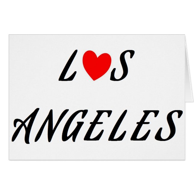 Los Angeles coeur rouge (Front Horizontal)