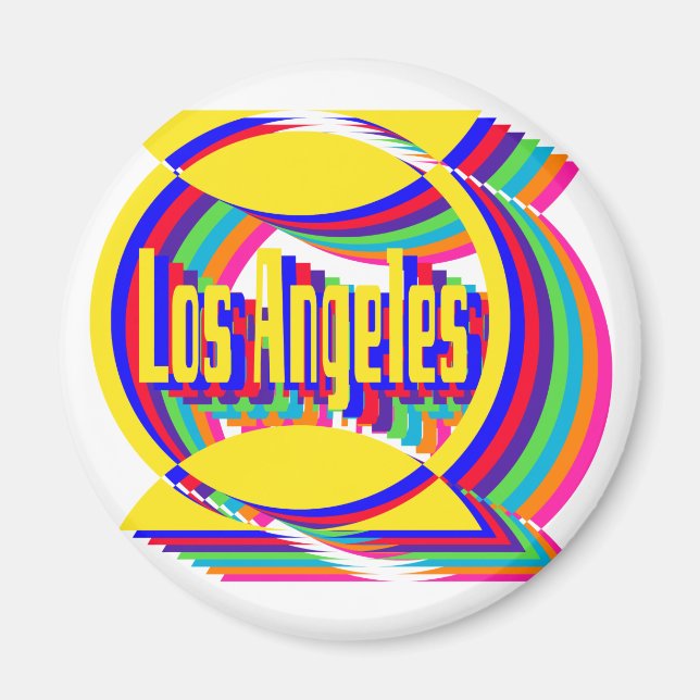 Los Angeles Colour Combo 1 Magnet (Front)