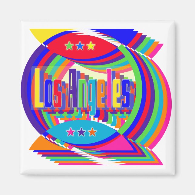 Los Angeles Colour Combo 2 Magnet (Front)