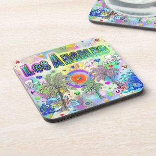 Los Angeles Deep Dream Coaster