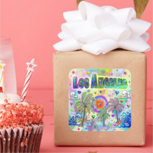 Los Angeles Deep Dream Sticker