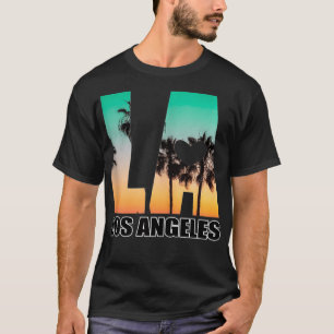 Los Angeles design LA Palm Tree Sunset Boulevard  T-Shirt