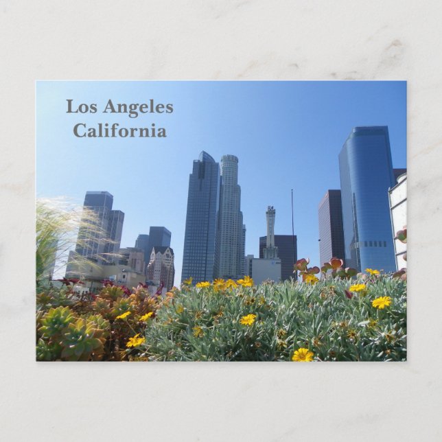 Los Angeles Downtown View Postcard! Postcard (Front)