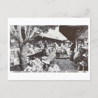 Los Angeles Farmers Market 1950s carte postale Vin