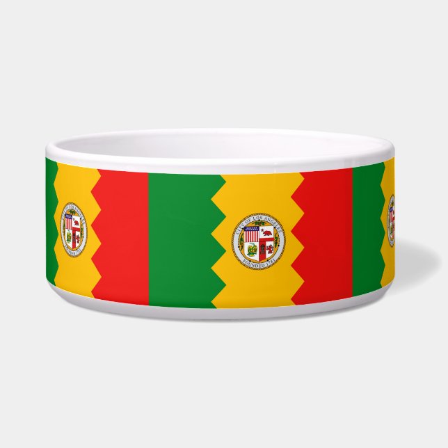Los Angeles Flag Pet Bowl (Left)