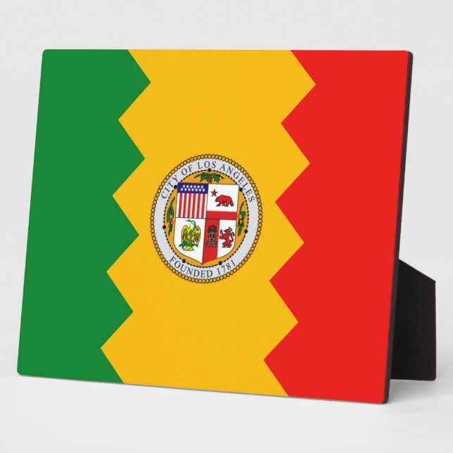 Los Angeles Flag Plaque (Side)
