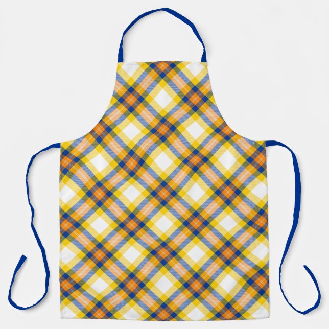 Los Angeles Football Plaid Apron (Front)