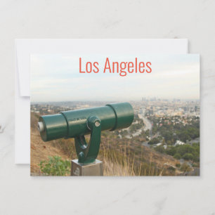 Los Angeles from Mulholland Drive card