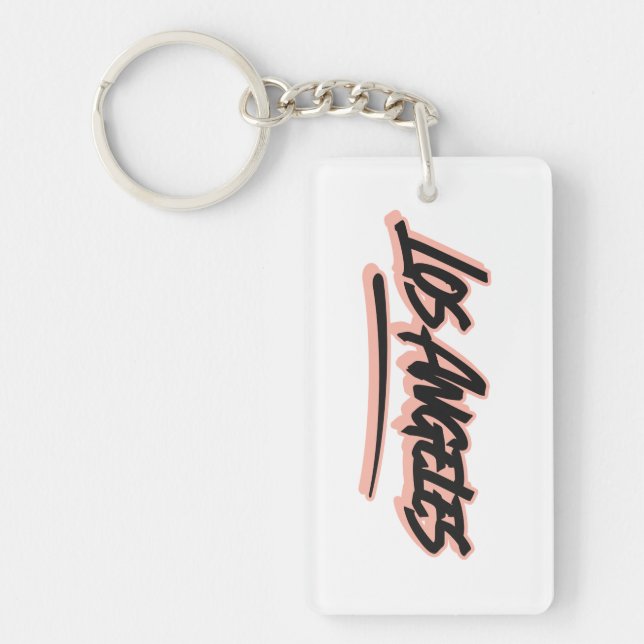 Los Angeles Graffiti Style Keychain (Front)