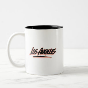 Los Angeles Graffiti Style  Two-Tone Coffee Mug