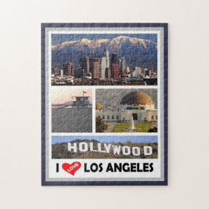 Los Angeles - I Love - United States - Jigsaw Puzzle