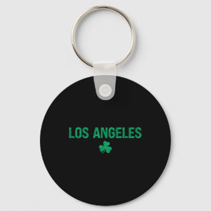 Los Angeles Irish Shamrock St Patrick's Day Keychain
