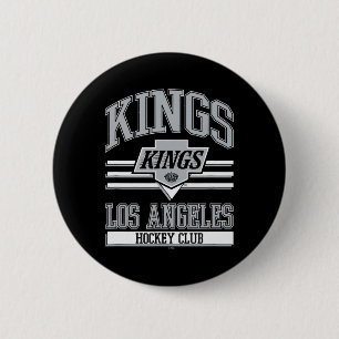 Los Angeles Kings Hockey Club Black Officially Lic 2 Inch Round Button