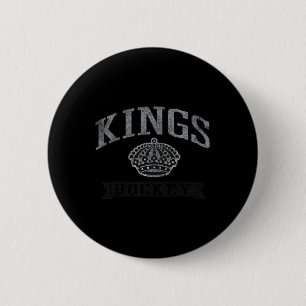 Los Angeles Kings Vintage Hockey White Officially 2 Inch Round Button