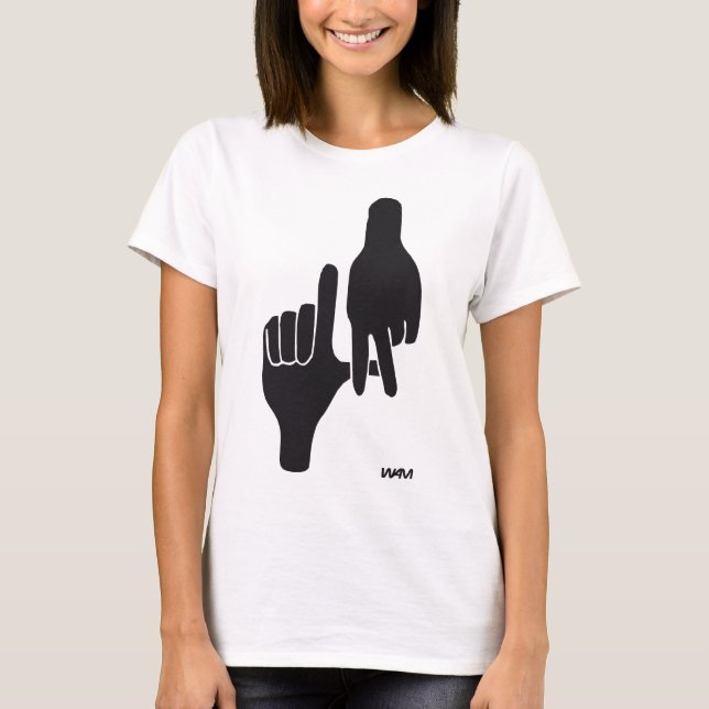 LOS ANGELES LA HAND SIGN T-Shirt (Front)