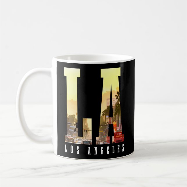 Los Angeles La Skyline California La Coffee Mug (Left)