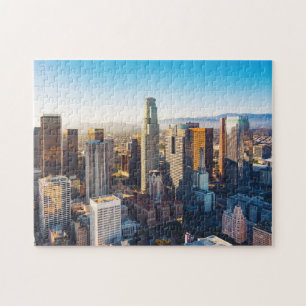Los Angeles Mountains California City Skylines Los Jigsaw Puzzle