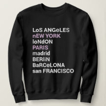 Los Angeles New York Londres Paris Sweatshirt