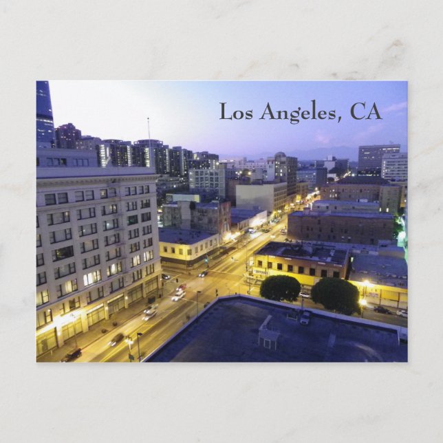 Los Angeles Night Postcard! Postcard (Front)