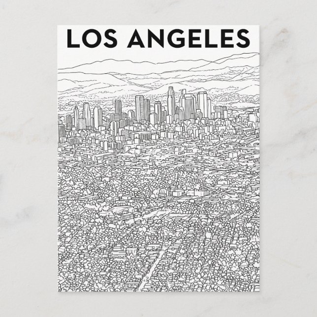 Los Angeles  Postcard (Front)