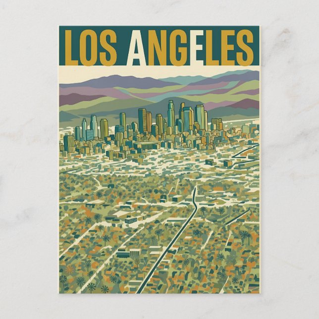 Los Angeles  Postcard (Front)