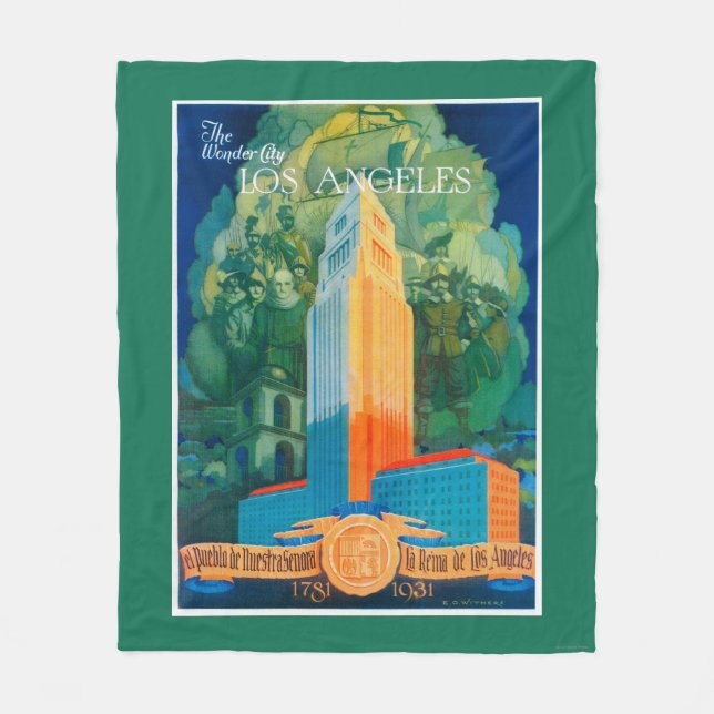 Los Angeles Promotional Poster Fleece Blanket (Front)