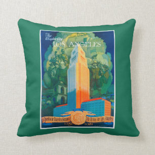 Los Angeles Promotional Poster Throw Pillow