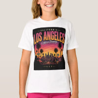 Los Angeles Retro Sunset Skyline California Dreami