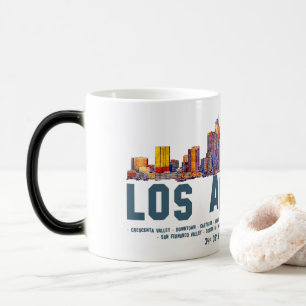 Los Angeles Skyline. Area Names and Coordinates Magic Mug