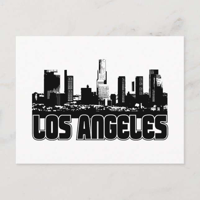 Los Angeles Skyline Postcard (Front)