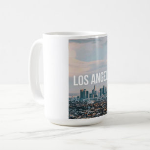 Los Angeles Skyline Retro City Aesthetic Travel Coffee Mug