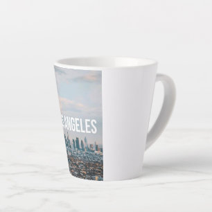 Los Angeles Skyline Retro City Aesthetic Travel Latte Mug