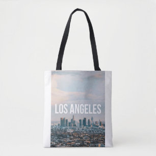Los Angeles Skyline Retro City Aesthetic Travel Tote Bag