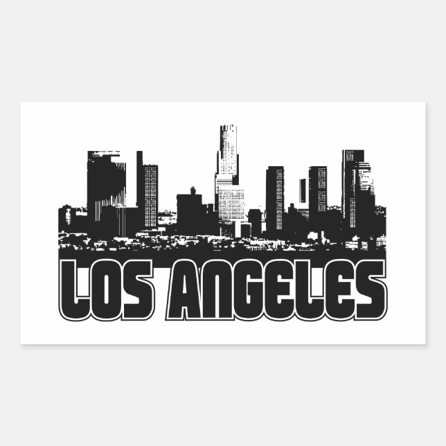 Los Angeles Skyline Sticker (Front)
