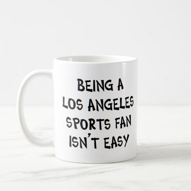 los angeles sports fan, being coffee mug (Left)