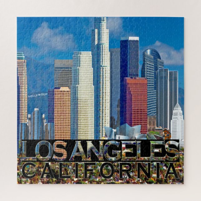 Los Angeles Square Puzzle (Vertical)
