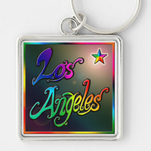 "Los Angeles Star 1" Keychain